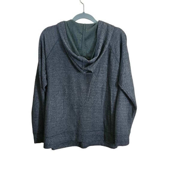 Soft Surroundings Evergreen Pullover Hoodie Tunic Top Size L - Picture 4 of 6
